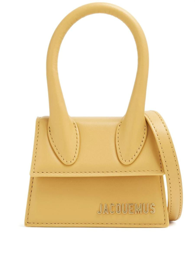Jacquemus Le Chiquito Noeud Shoulder Bag In Yellow & Orange