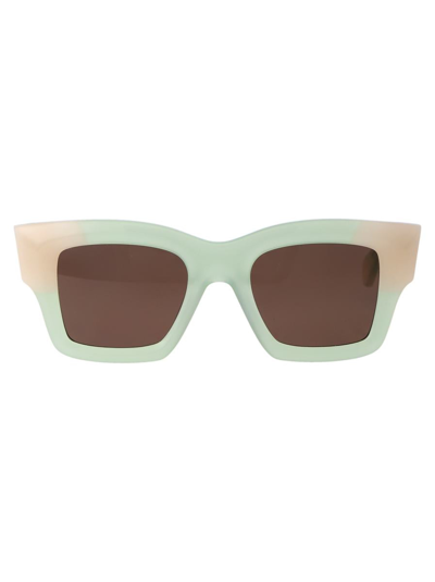 Jacquemus Les Lunettes Baci Square Frame Sunglasses In Green