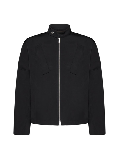 Jil Sander Zip-up Biker Jacket In Black