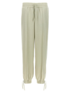 Jil Sander Lightweight Relaxed Fit Joggers With Elastic Details In Green