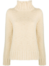 Jil Sander Ribbed Detail Sweater In Bone