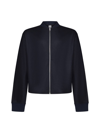 Jil Sander Zip-up Long-sleeved Bomber Jacket In Midnight
