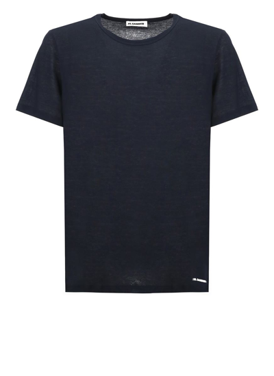 Alexander Wang T Shirt Cn Ss In Navy