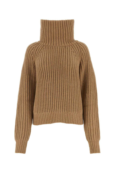 Khaite Knitwear In Camel