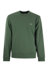 LACOSTE LACOSTE JOGGER SWEATSHIRT IN BRUSHED ORGANIC COTTON