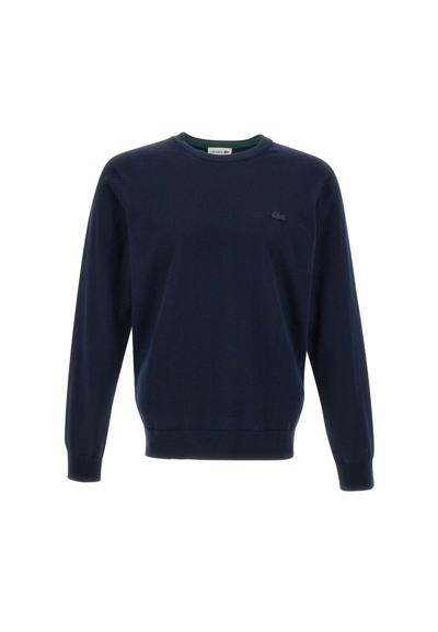 Lacoste Wool Pullover In Blue