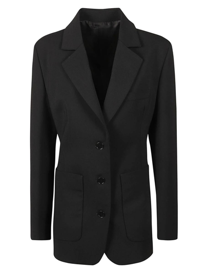 Lanvin Single-breasted Fitted Blazer In Black
