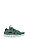 Lanvin Curb Lace-up Sneakers In Green