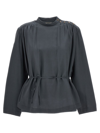 Lemaire Gray Soft Blouse In Gray