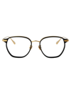 Linda Farrow Danilo Glasses In 01 Yellow Gold Black Optical
