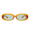 Linda Farrow X Rowen Rose Cara Oval Framed Sunglasses In Honey