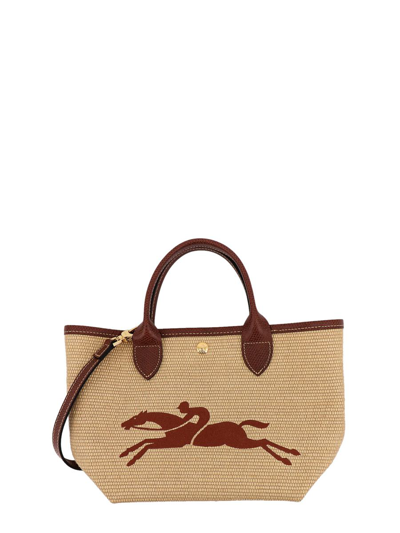 Longchamp Small Le Panier Pliage Tote Bag In Brown