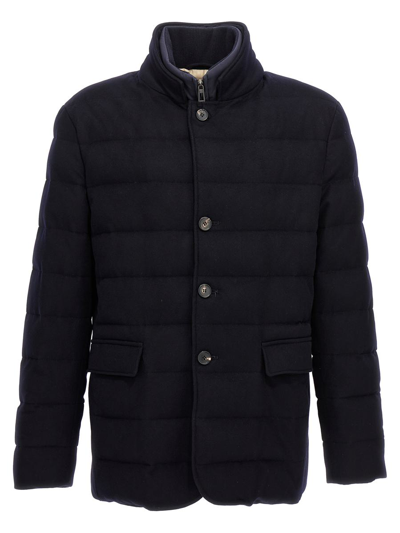 Loro Piana Men's Nama Cashmere Single-breasted Storm Jacket In Blue