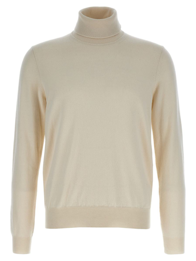 Loro Piana Cashmere Turtleneck Sweater In Beige