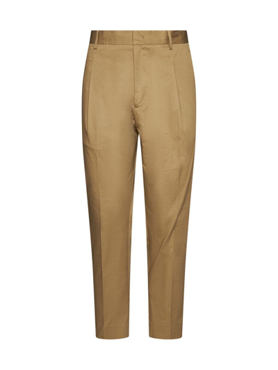 Low Brand Man Pants Khaki Size 29 Cotton, Elastane In Brown
