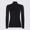 Maison Kitsuné Maison Kitsune Bold Fox Head Turtleneck Sweater In Black