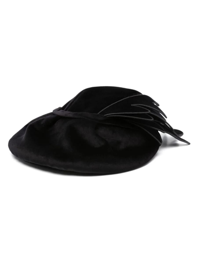 Maison Margiela Appliqué-detail Cotton Hat In Black