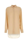 Maison Margiela Woman Skin Pink Crepe Shirt In Pink