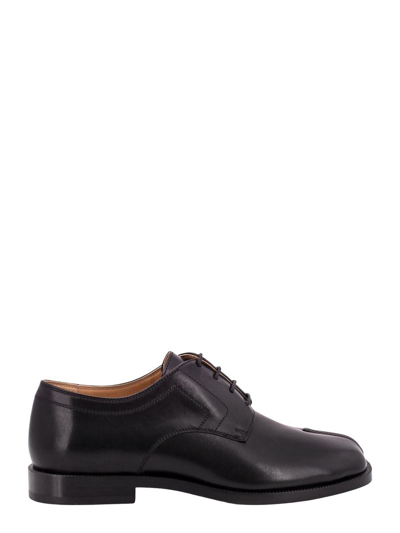 Maison Margiela 黑色 Tabi 系带德比鞋 In Black