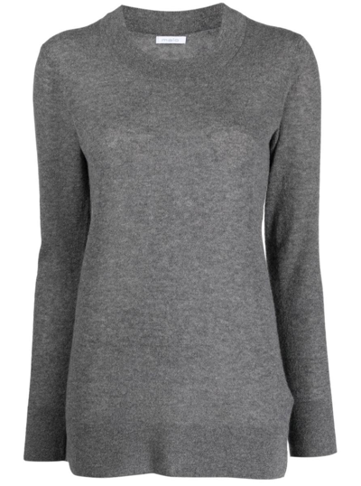 Malo Crew-neck Sweater With Mélange Effect In E2973