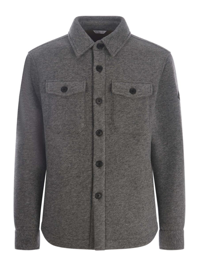 Manuel Ritz Shirt Jacket  In Grigio