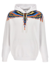 Marcelo Burlon County Of Milan Optical Wings Cotton Hoodie In White