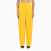 Marni Yellow Viscose Baggy Trousers In Yellow