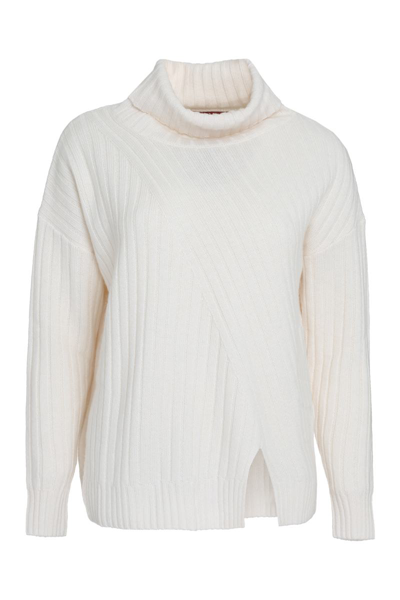 Max Mara Abile Wool And Cashmere Sweater In 003ivory