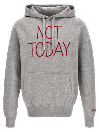 Mc2 Saint Barth Not Today Hoodie In Gray