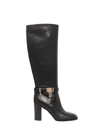 Michael Kors Hamilton Boots In Black