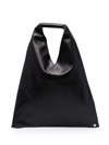 Mm6 Maison Margiela Woman Handbag Black Size - Wool, Bovine Leather, Brass