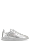 Mm6 Maison Margiela Metallic-finish Low-top Sneakers In Silver