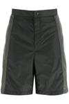 MONCLER MONCLER BORN TO PROTECT PERFORATED NYLON SHORTS