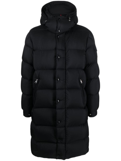 Moncler Logo-patch Padded Coat In Multi-colored