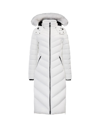 Moose Knuckles Cooper Lake Hooded Parka Coat In White