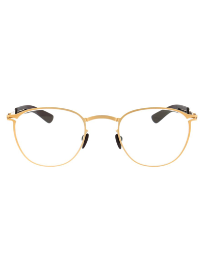 Mykita Clove Glasses In 244 Mh2 Gold/ebony Brown|clear