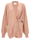 Nude Oversize Cardigan In Pink