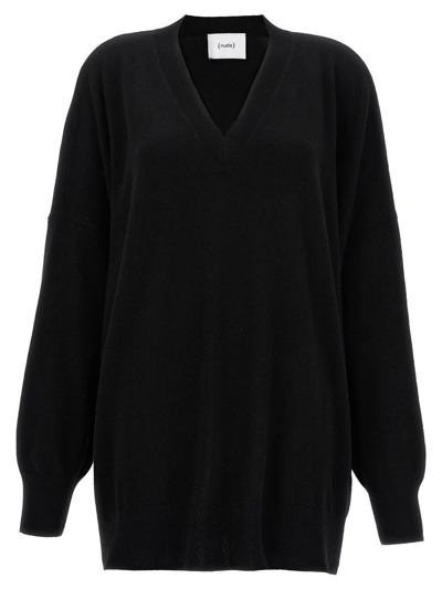 Nude Oversize Sweater In Black