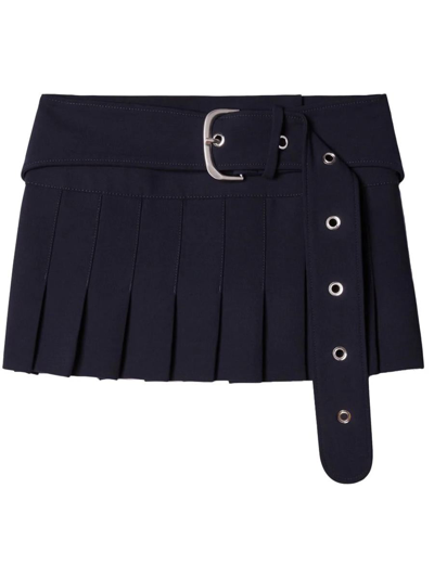 Off-white Belted Pleated Miniskirt In New