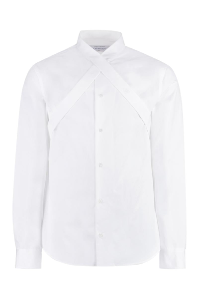 Off-white Ow装饰棉质衬衫 In White
