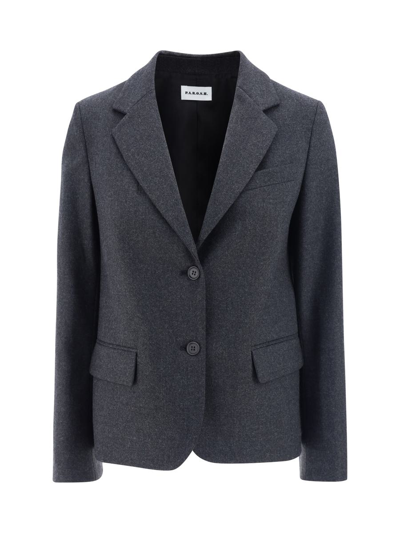 P.a.r.o.s.h Blazer Jacket In Grey