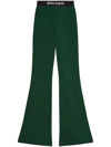 PALM ANGELS PALM ANGELS FLARED TROUSERS WITH LOGO