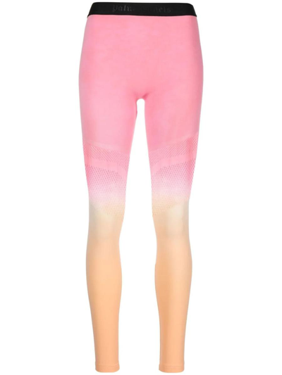 Palm Angels Shades Seamless Training Leggings In Pink &amp; Purple