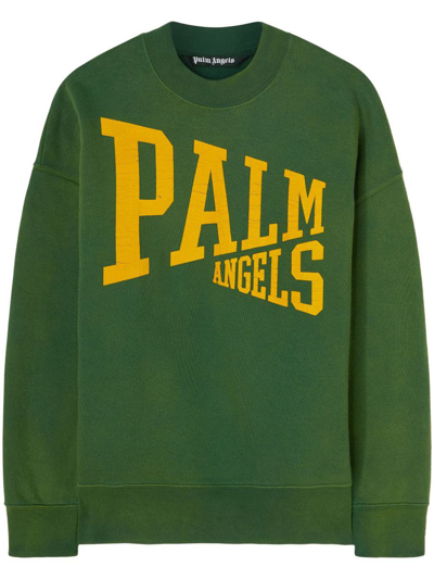 Palm Angels Logo-print Crew-neck T-shirt In Multi-colored