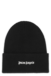 PALM ANGELS PALM ANGELS RIBBED KNIT BEANIE