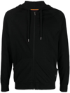 Paul Smith Men Signature Stripe Cotton Hoodie In Black