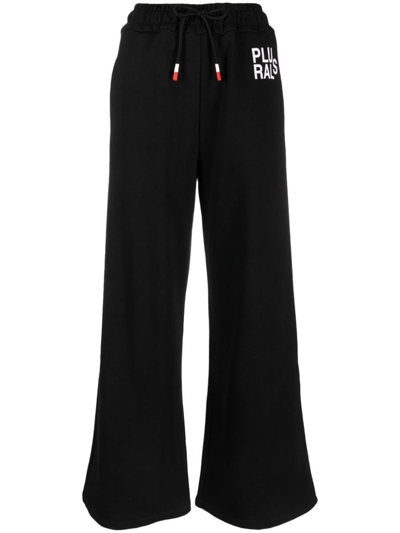 Peuterey Logo-print Cotton Track Trousers In Black
