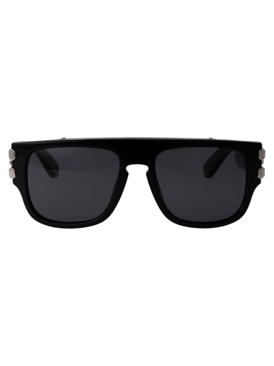 Philipp Plein Spp011x Sunglasses In 0700 Black