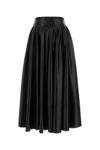 Philosophy Di Lorenzo Serafini Coated-finish Flared Skirt In Black