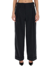 Philosophy Di Lorenzo Serafini Pleated Grain De Poudre Trousers In Grey